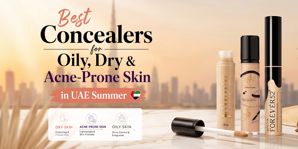 Best Concealers for Oily, Dry & Acne-Prone Skin in UAE Summer