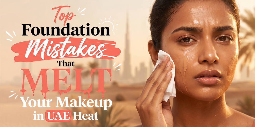 Top Foundation Mistakes That Melt Your Makeup in UAE Heat