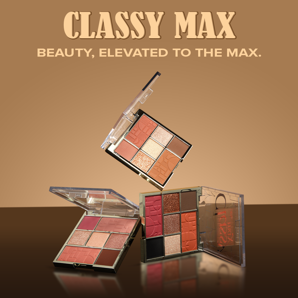 Classy Max 2 Color Blush + 5 Color Eyeshadow Palette