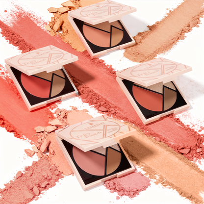Character Trio Touch Bronze Blush-Highlight Palette