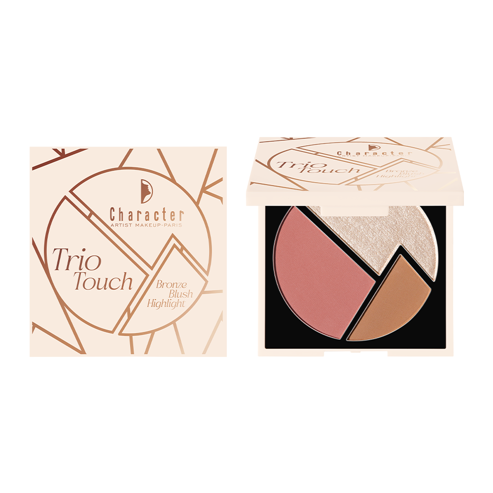 Character Trio Touch Bronze Blush-Highlight Palette
