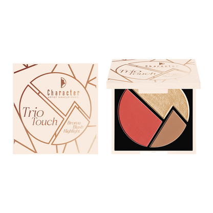 Character Trio Touch Bronze Blush-Highlight Palette