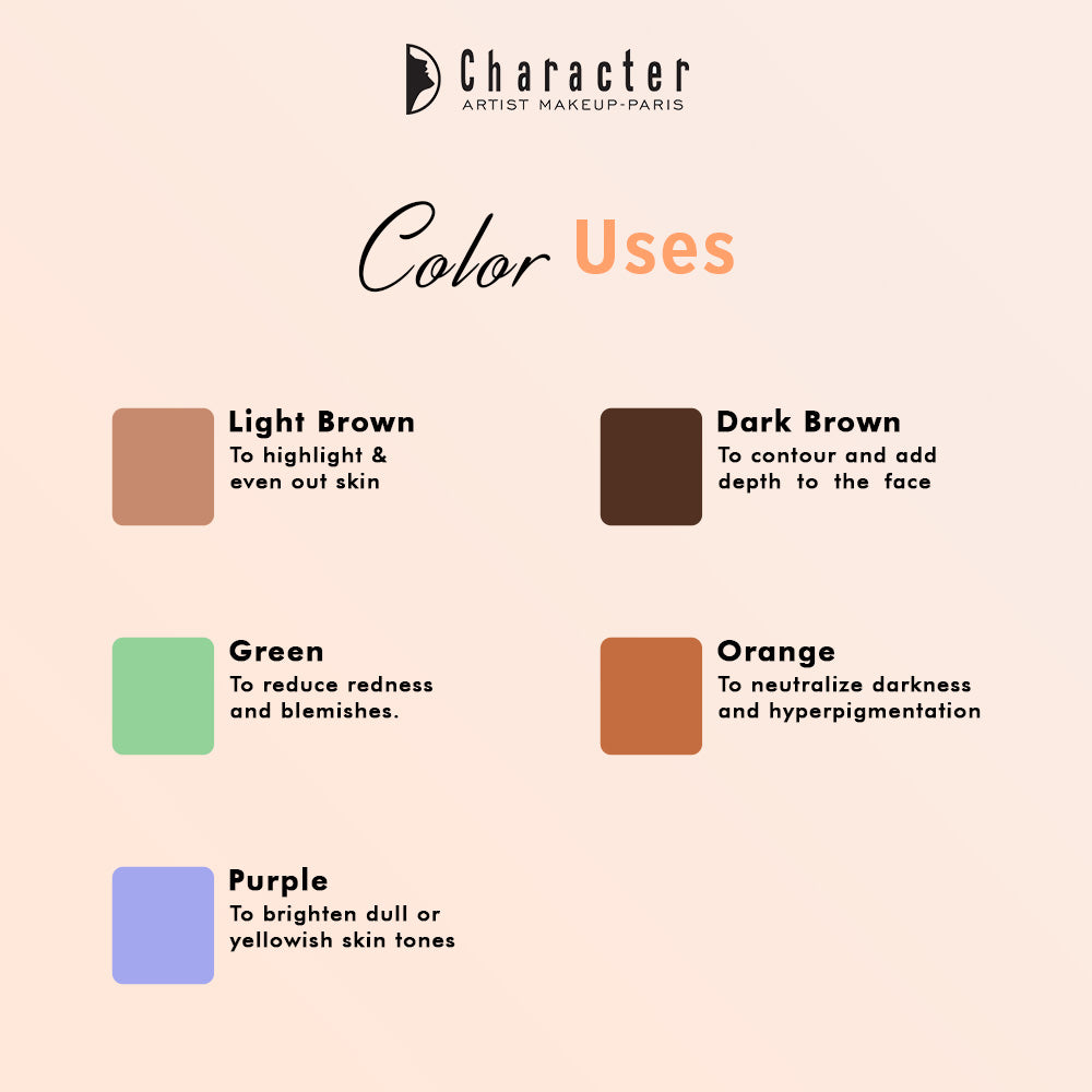 Character 15 Color Face Define Palette - DDC001