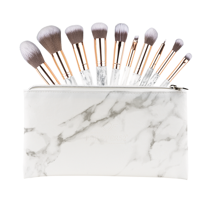 Quintessential Marble Base 10 Pieces Brush Set - XZ009